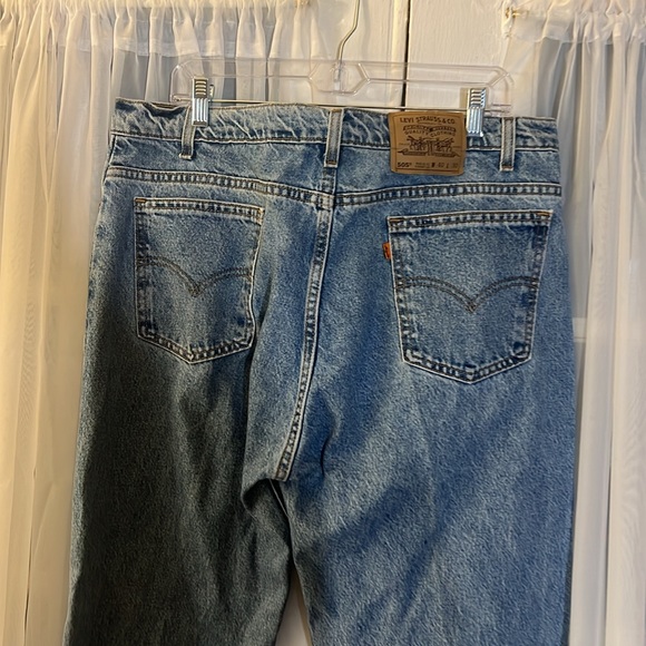 Vintage Levi's 505 Orange Tab Regular Fit Straight Leg Jean Men’s Size 40 X 30 - Picture 4 of 12